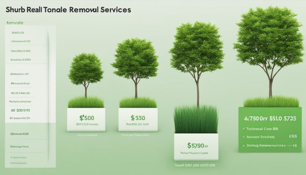 Shrub removal pricing guide