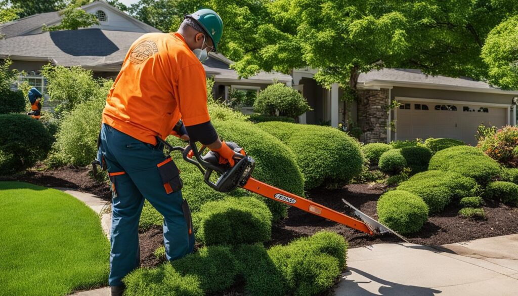 professional shrub removal service