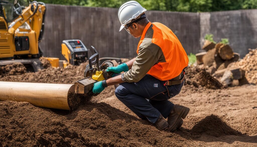 safe stump grinding practices